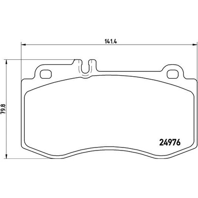 Sada brzdových destiček, kotoučová brzda BREMBO P 50 087