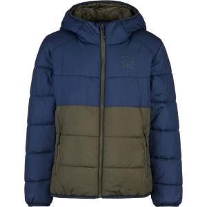 Stoic Детско синтетично яке Stoic Kid's MountainWool200 Strobo Hoody Synthetic jacket - Navy Blue / Dark Olive - размер 152 (EU) (703-6572-0315)