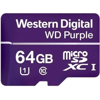 Image 1 of Western Digital WD Purple microSDXC 64GB C10/UHS-I WDD064G1P0C