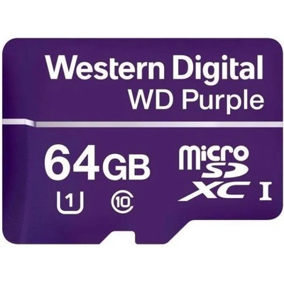 Western Digital WD Purple microSDXC 64GB C10/UHS-I WDD064G1P0C