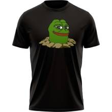 MemeMerch tričko Pepe Mole black