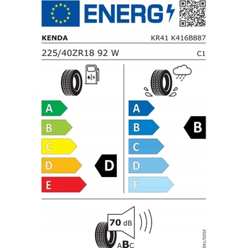 Kenda KR41 EMERA A1 225/40 R18 92W