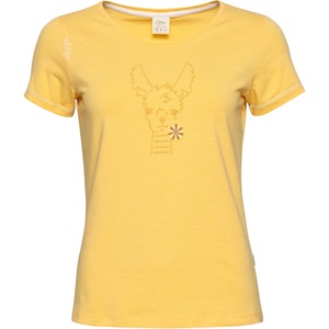 Chillaz Дамска тениска Chillaz Women's Gandia Happy Alpaca T-Shirt - Yellow - размер 32 (EU) (116-7479-0811)
