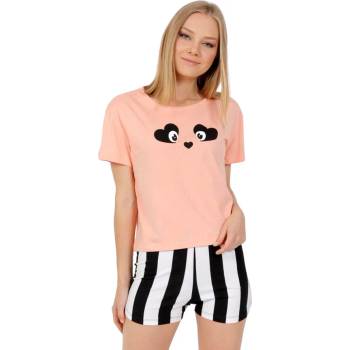 Image 1 of Пижама в коралов цвят и едро райе