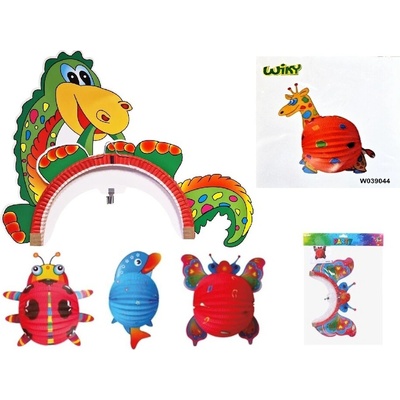 Párty lampión guľa zvieratá 24cm žirafa