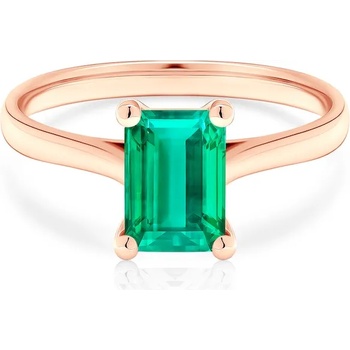 Image 1 of SAVICKI Годежен пръстен Savicki: розово злато, смарагд