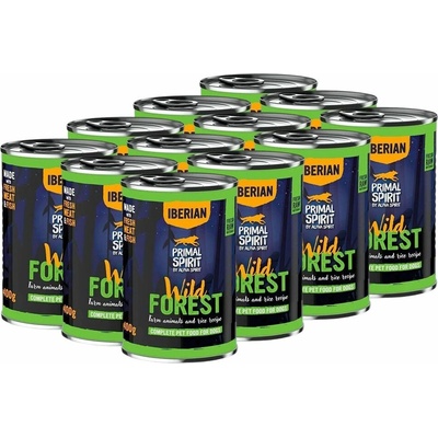 Primal Spirit Dog Iberian Wild Forest 12 x 400 g