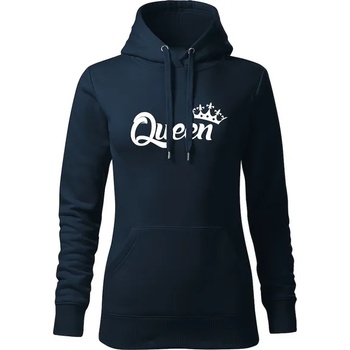 Image 1 of DRAGOWA дамски суитшърт с качулка, Queen, тъмносин, 320г/м2 (5964)