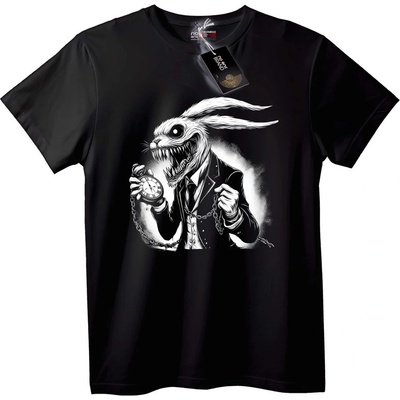 NOONEBRAND Тениска с плашещ бял заек - S, White