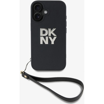 DKNY PU кожа с лого на стека и каишка за китката заден капак за iPhone 16 черен DKNY | Lilav | ЖЕНИ | UNI