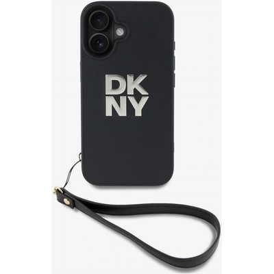DKNY PU кожа с лого на стека и каишка за китката заден капак за iPhone 16 черен DKNY | Lilav | ЖЕНИ | UNI