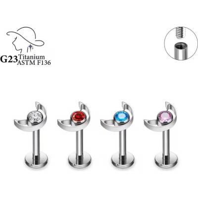 InfinityPierce Labret z titanu s měsíčkem UHERALA02