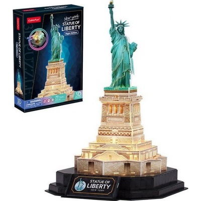 CUBICFUN 3D puzzle Svítící Socha Svobody 79 ks