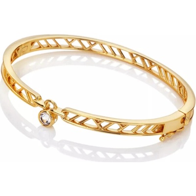 Hot Diamonds Pozlacený stříbrný náramek HD x Golden Edit Revolve DC222