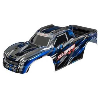 Traxxas каросерия Stampede 4X4 VXL синя (безщипкова)