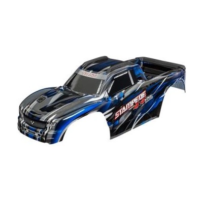 Traxxas каросерия Stampede 4X4 VXL синя (безщипкова)
