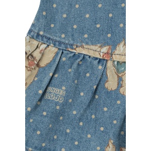 Konges Sløjd разкроена рокля от деним MAGOT DRESS GOTS (KS106127.9BY2)