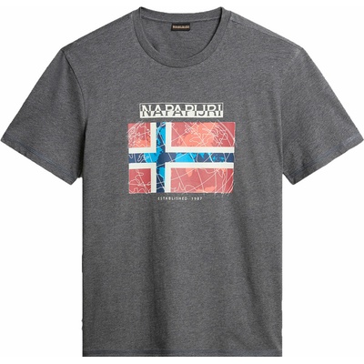 Napapijri S-Guiro tmavo sivé mix