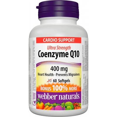 Webber Naturals Coenzyme Q10 400 mg 60 kapsúl