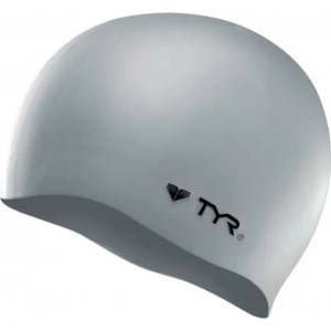 Tyr плувна шапчица tyr silicone сребърен