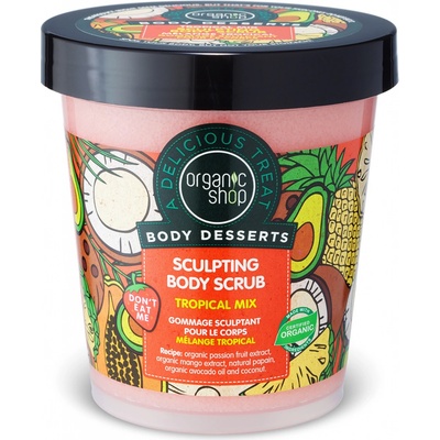 Organic Shop tělový peeling Tropický mix 450 ml