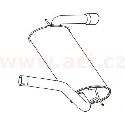 Zadní tlumič výfuku FENNO/IMASAF ACI V P23043
