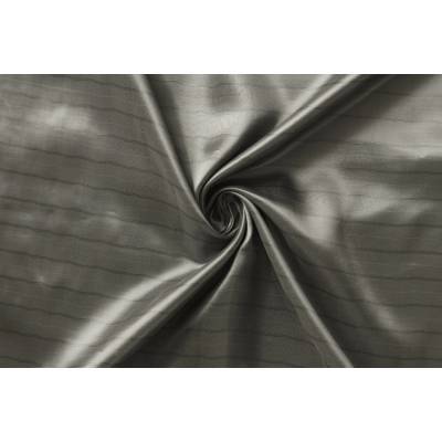 Podšívka viskózová v keprové vazbě - Ocelově šedá s proužkem