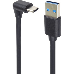 PremiumCord USB-C Angled to USB-A 3.0 Черeн 1 m USB кабел (KU31CZE1BK)