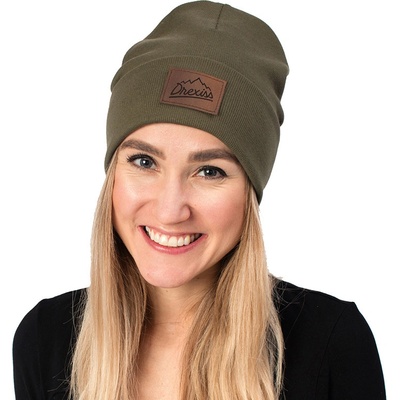 Drexiss bavlněná winter čepice khaki