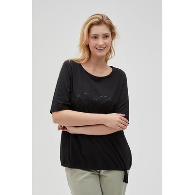 Moodo Дамска черна тениска Moodo Moodo | Cheren | ЖЕНИ | S