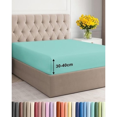 CGK Unlimited Prostěradlo s elastickým prvkem Prostěradlo s elastickým prvkem z mikrovlákna 180x200