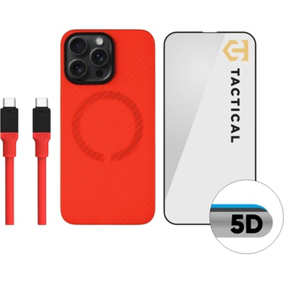 Tactical Red Limited Edition Combo за Apple iPhone 15 Pro Max Tactical | Cherven | МЪЖЕ | UNI