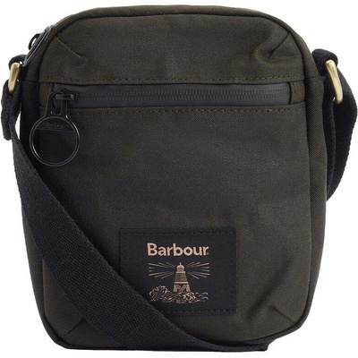 Barbour Field Waxed Crossbody Bag Olive