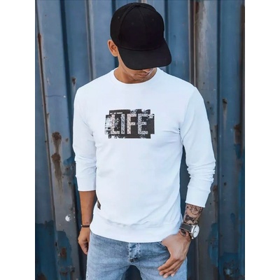 Dstreet mikina LIFE BX5362 bílá