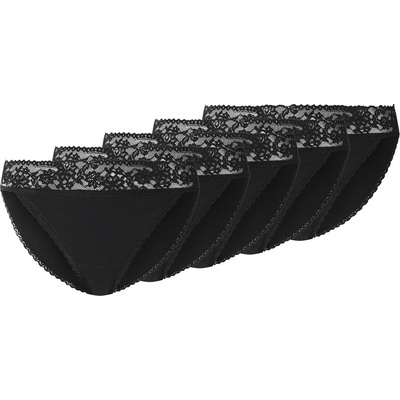 esmara Dámské kalhotky s krajkou 5 kusů černá – Zboží Dáma