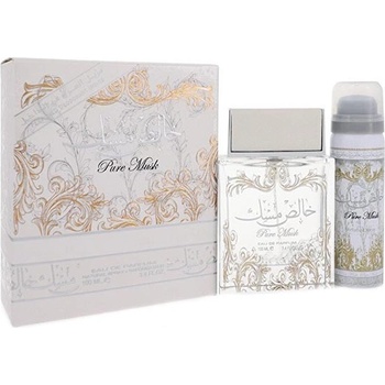Lattafa Perfumes Pure Musk подаръчен комплект с парфюмна вода 100мл унисекс 1 бр