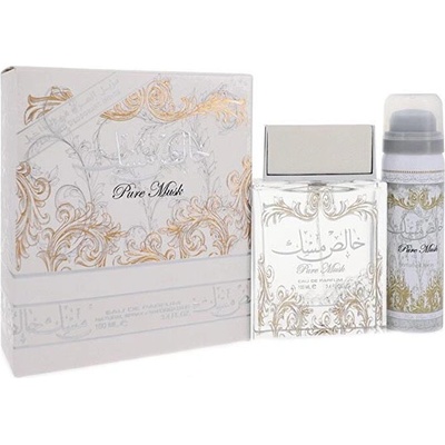 Lattafa Perfumes Pure Musk подаръчен комплект с парфюмна вода 100мл унисекс 1 бр