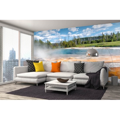 DIMEX ART Самозалепваща се флизелинова фототапета голям извор на дъгата 375 x 250 см