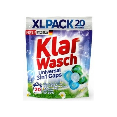 Klar Wasch Universal 3v1 pracie kapsule 20 PD