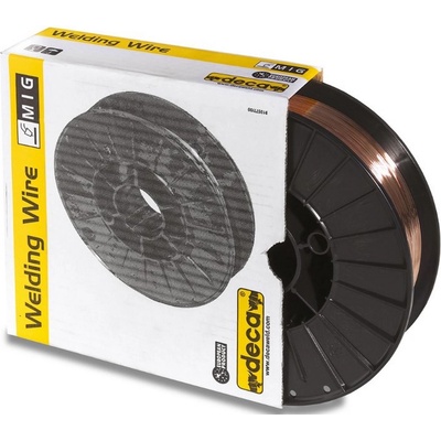 Deca Заваръчна тръбонфлюсова тел за телоподаващо устройство за МИГ заваряване на нисколегирана стомана Deca - ф 0.9 mm, 40-100 A, 2 kg (010816)