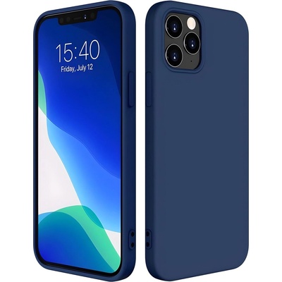 Apple Силиконов калъф за Apple iPhone 13 Pro - Тъмносин KP24992