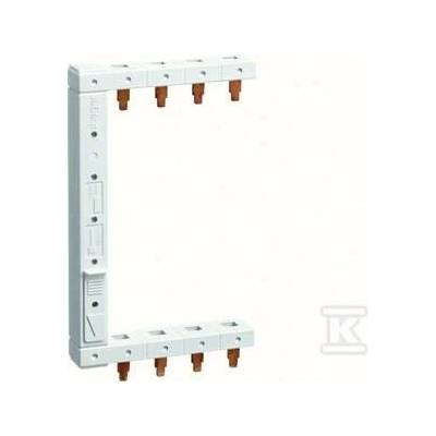 Hager Propojovací lišta 4P 16mm² pro proudové chrániče 2P levá, 125mm