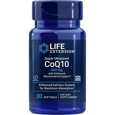 Life Extension Super Ubiquinol CoQ10, 200 mg, 30 софтгел капсули, Life Extension (01431 LE)