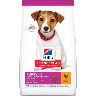Hill's Суха храна за подрастващи кученца от малки и мини породи Hill's Science Plan Small & Mini Puppy, с пилешко месо - 6 кг