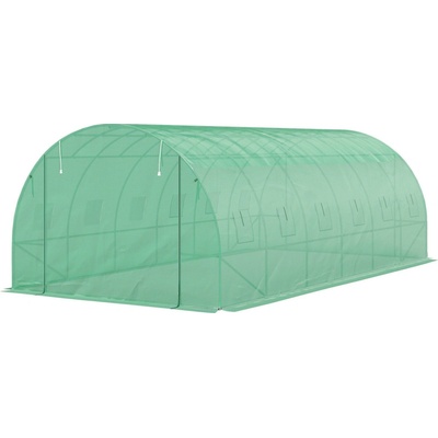 Outsunny s ukotvením v zemi 6 x 3 x 2 m zelený