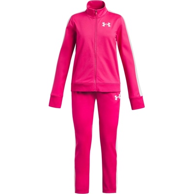 Under Armour dievčenská športová súprava EM KNIT TRACK SUIT ružová biela