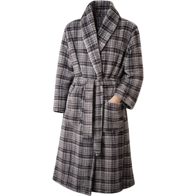 F&F 905 pánský župan károvaný šedý – Zboží Dáma