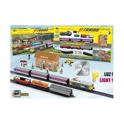 Kovový vlak (2v1) se dvěma soupravami vozů 3 osobními a 3 nákladními vozy – Zboží Dáma Kovový vlak (2v1) se dvěma soupravami vozů 3 osobními a 3 nákladními vozy – Zboží Dáma