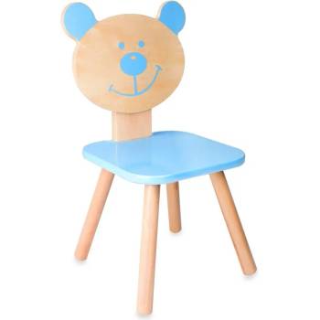 Image 1 of Classic World Дървено столче - мече синьо - Classic World