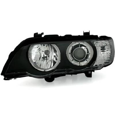Кристални фарове Angel Eyes BMW X5 E53 (1999-2003) - черни